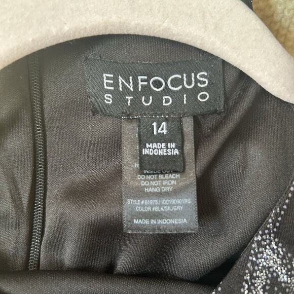 ENFOCUS Studio maxi formal dress size 14 halter Goth Dark Romantic Whimsigoth - Picture 8 of 13